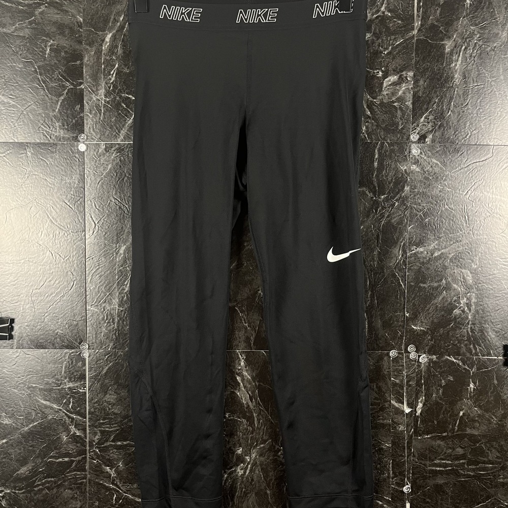 Nike Women's Black Dri-Fit Running Leggings Medium